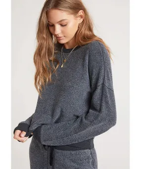 Crew Neck Pullover Vintage Black