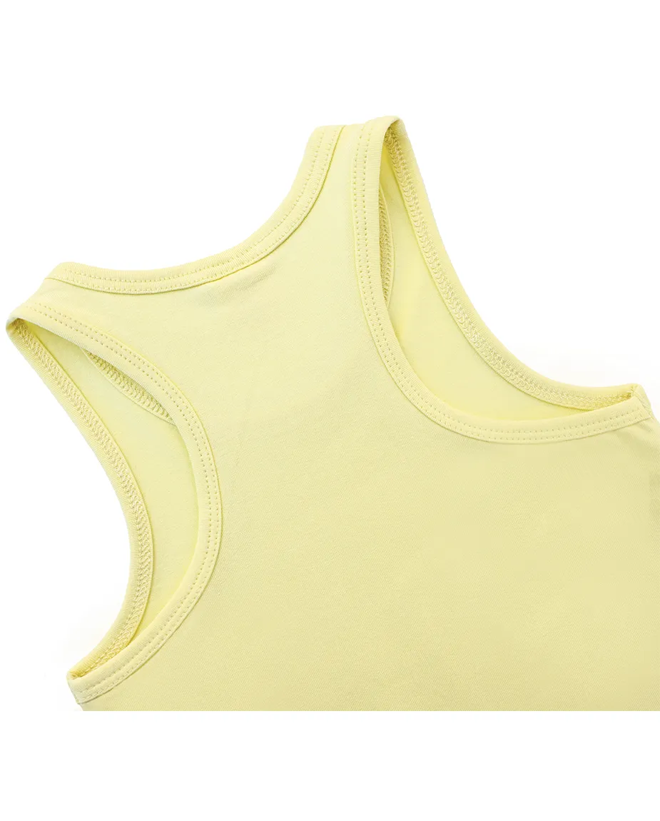 Little Girls Cotton Basic Racerback Tanktop
