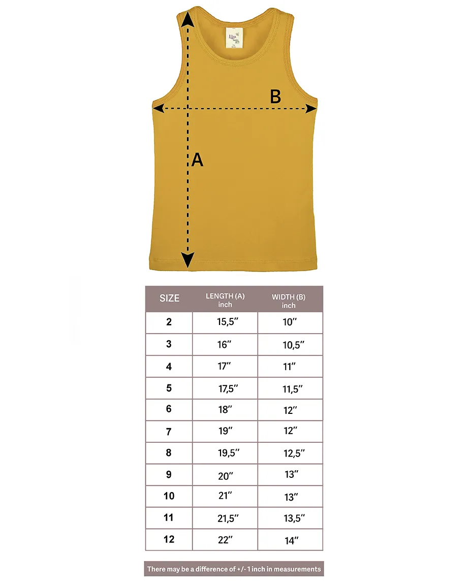 Little Girls Cotton Basic Racerback Tanktop