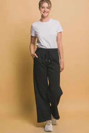 MQTIME  -  Love Tree Drawstring Wide Leg Sweatpants with Pockets