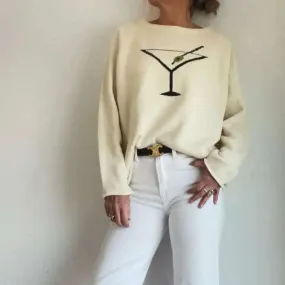 Pink Pineapple - Martini Sweater - Ivory