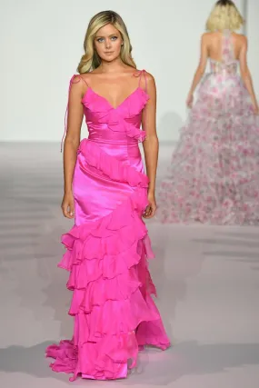 Sherri Hill Ruffled Fitted Prom Dress 56394