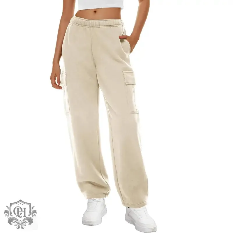 Wide Leg Sweatpants with Pockets