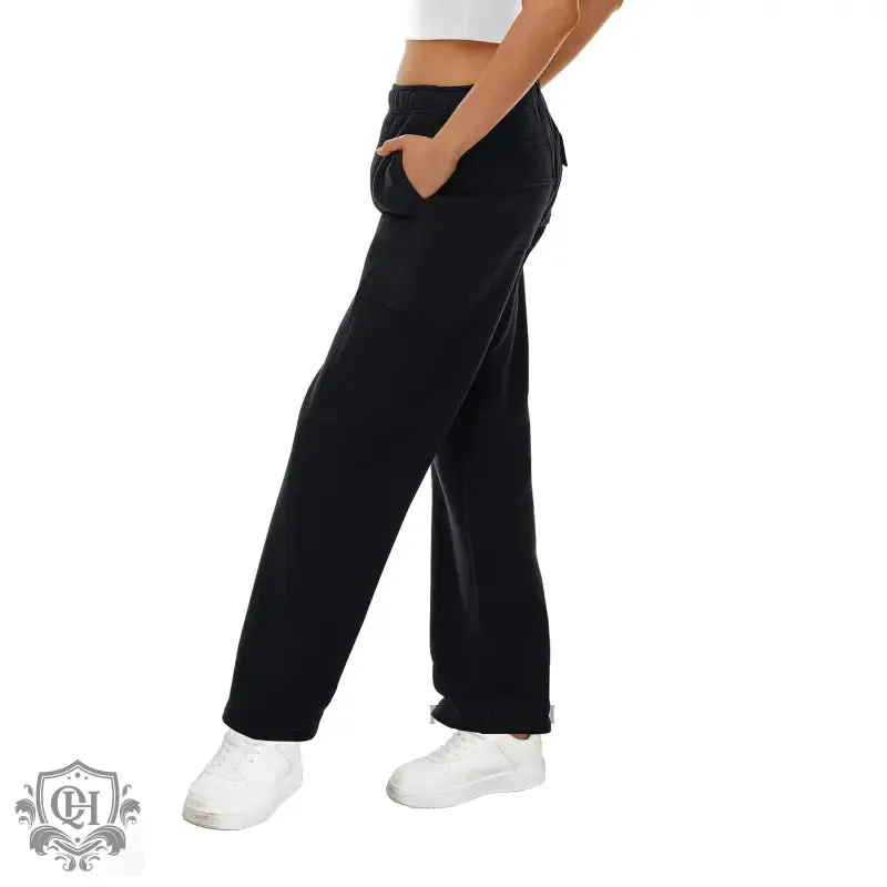 Wide Leg Sweatpants with Pockets