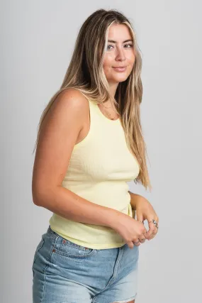Z Supply torren rib tank top limeade